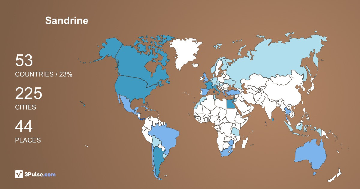 Изображение Карты путешествий Sandrine Mikowsky