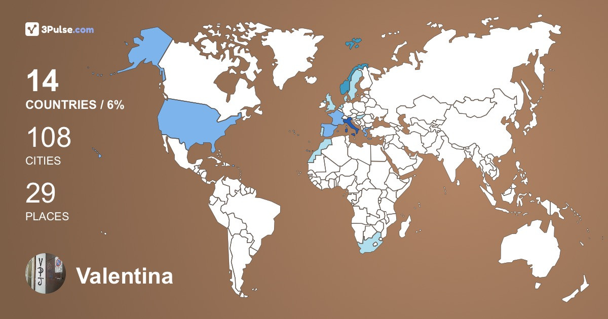 Valentina Popescu-Janu's Travel Map Image