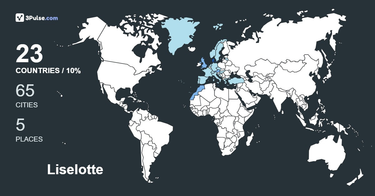 Liselotte Dyhr's Travel Map Image