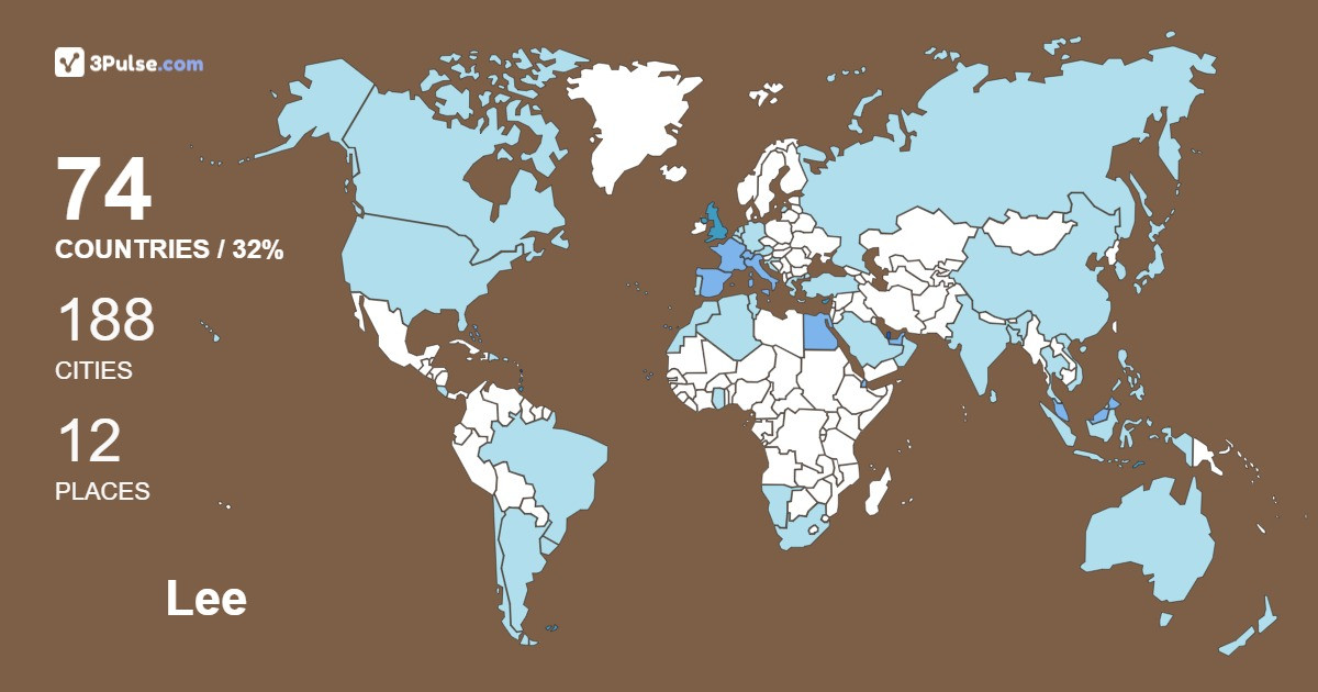 Изображение Карты путешествий Lee Connell