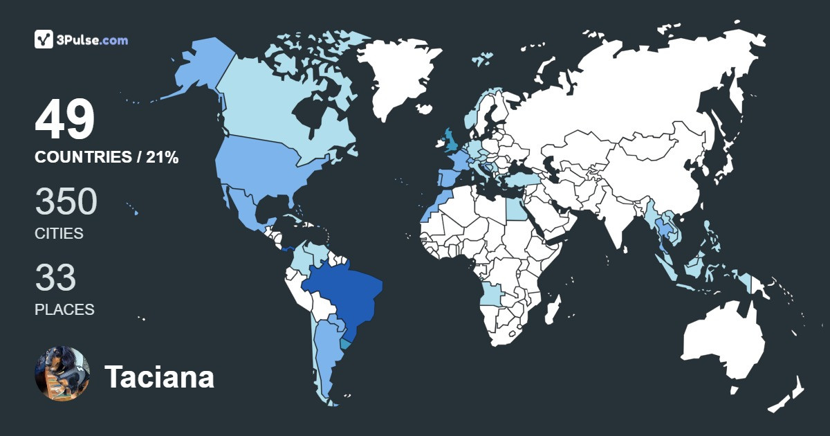 Taciana Amar's Travel Map Image