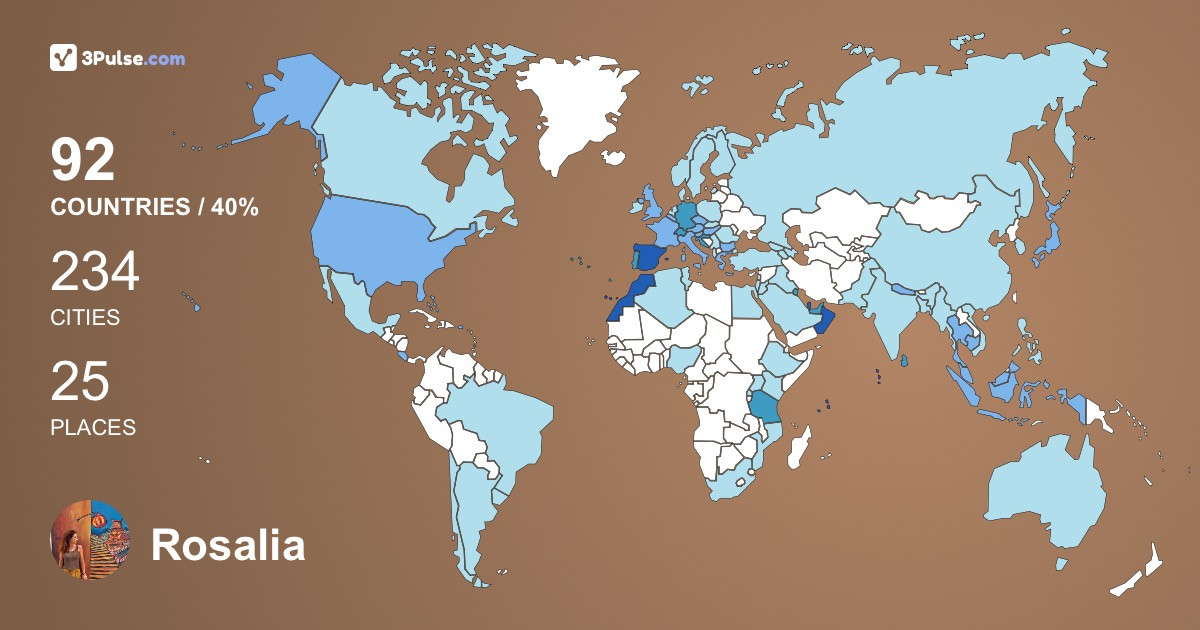 Изображение Карты путешествий Rosalia Asturias
