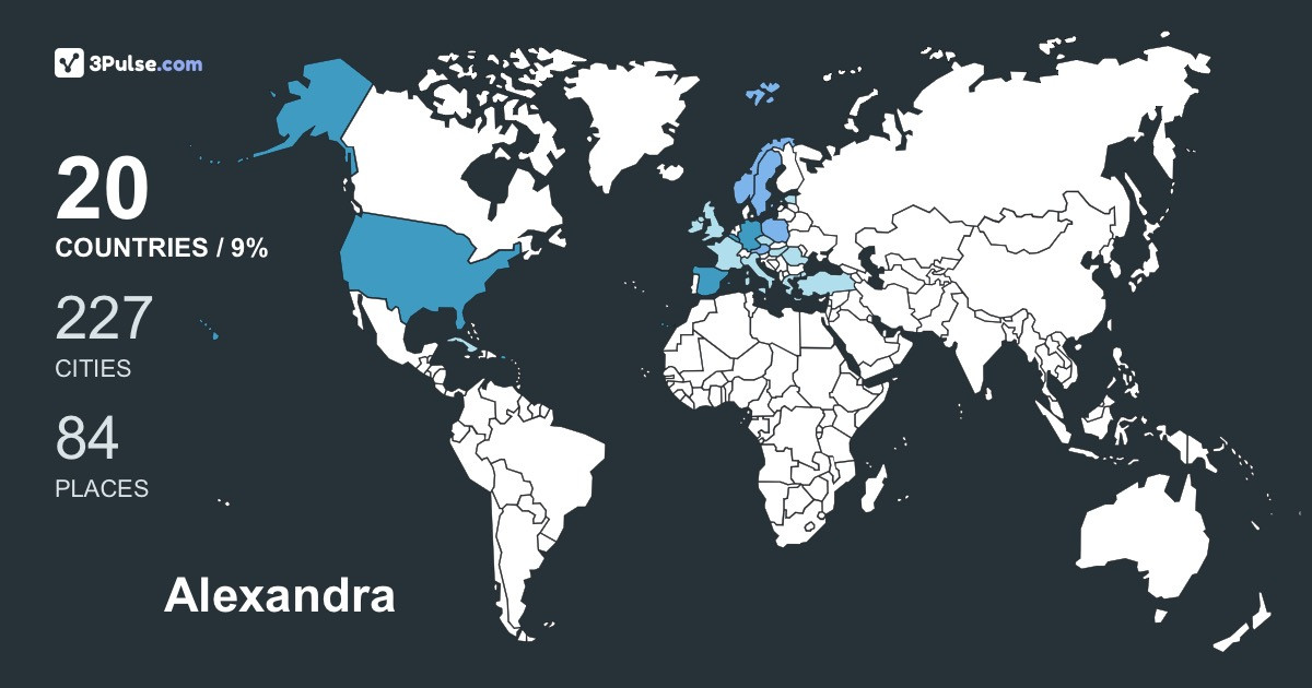 Изображение Карты путешествий Alexandra Saez