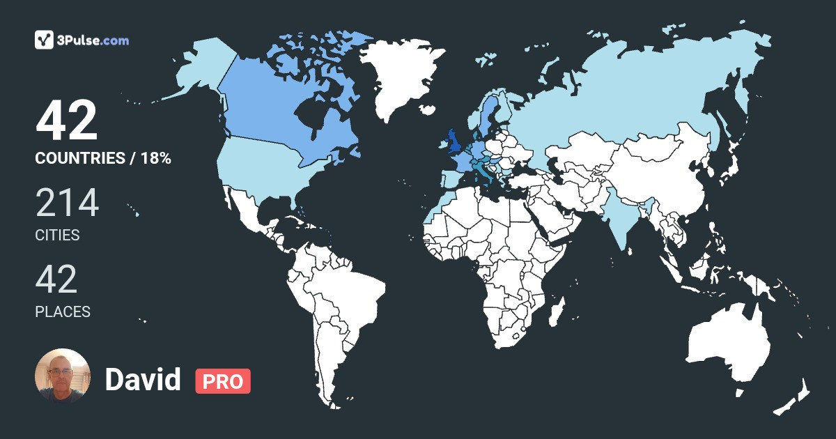 Изображение Карты путешествий David Buntin