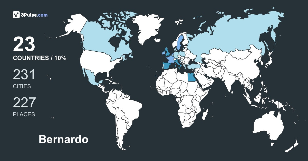 Изображение Карты путешествий Bernardo Rodriguez-Gonzalez