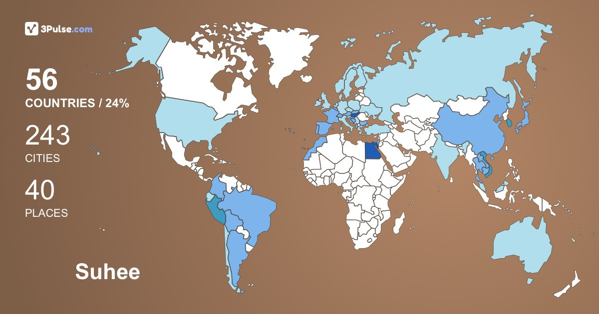 Изображение Карты путешествий Suhee Lee