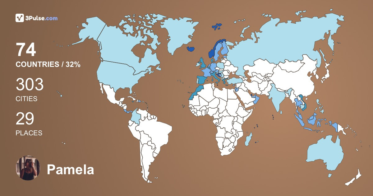 Изображение Карты путешествий Pamela Poldrugac