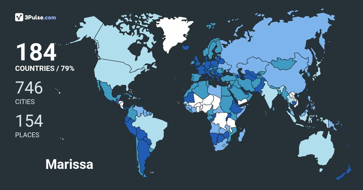 Marissa Sjblom's Travel Map Image