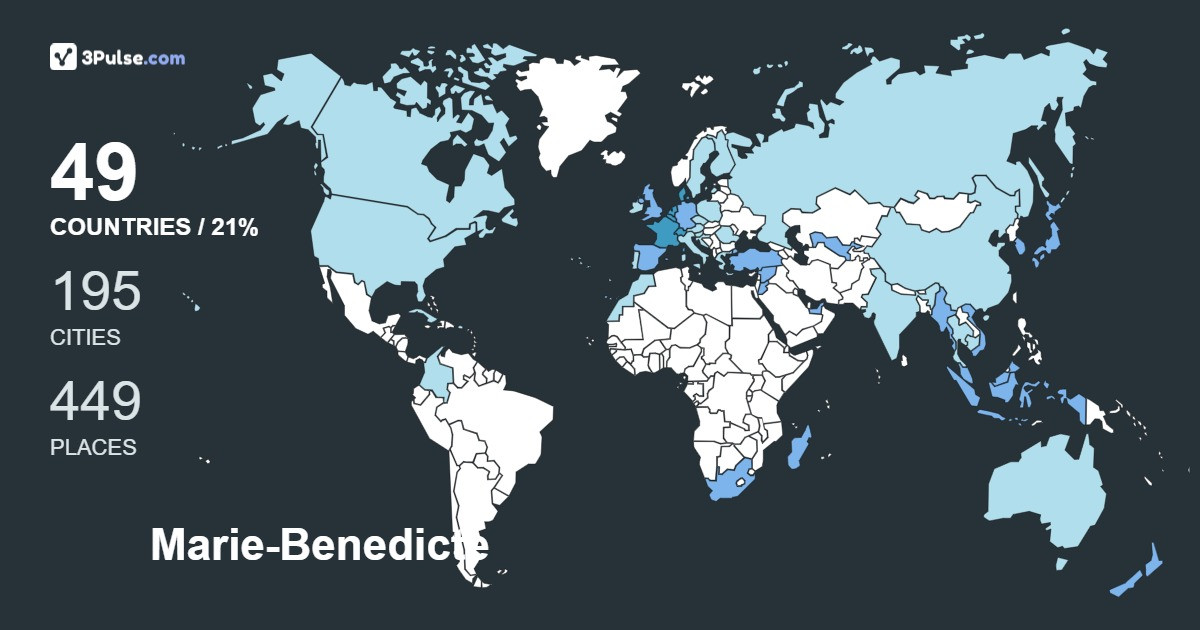 Изображение Карты путешествий Marie-Benedicte Allard