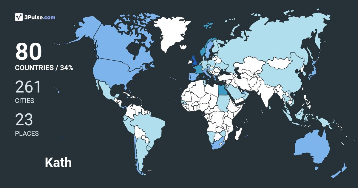 Kath McKenzie's Travel Map Image