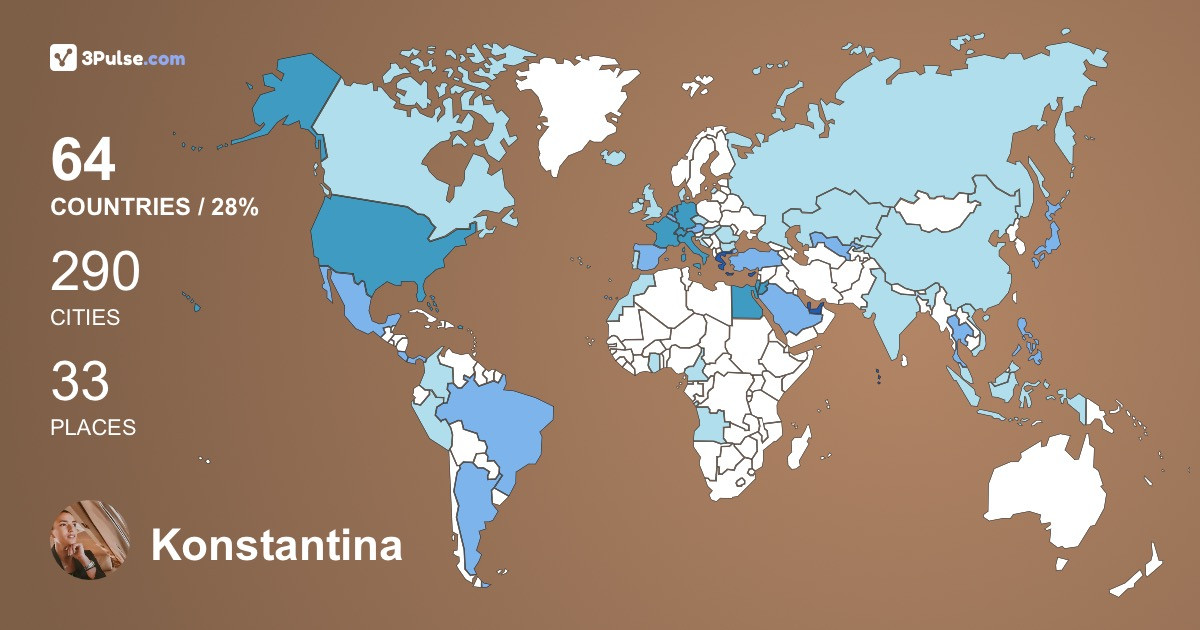 Изображение Карты путешествий Konstantina Klavdiou