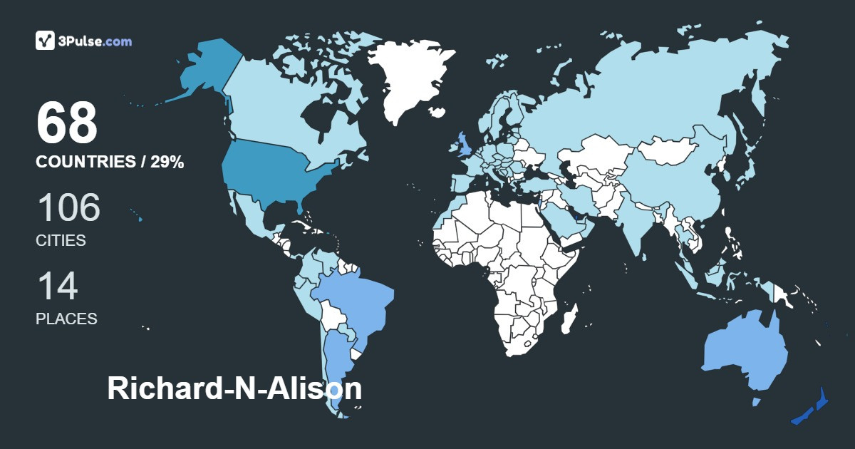 Изображение Карты путешествий Richard-N-Alison Cradock