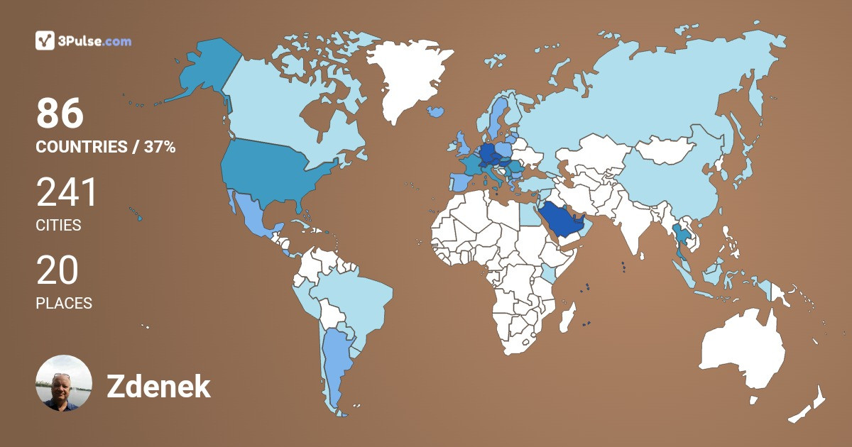 Изображение Карты путешествий Zdenek ponar