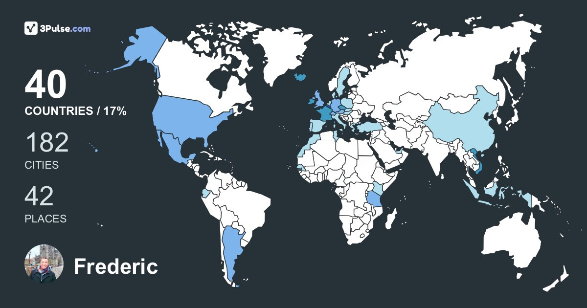 Изображение Карты путешествий Frederic Bordin