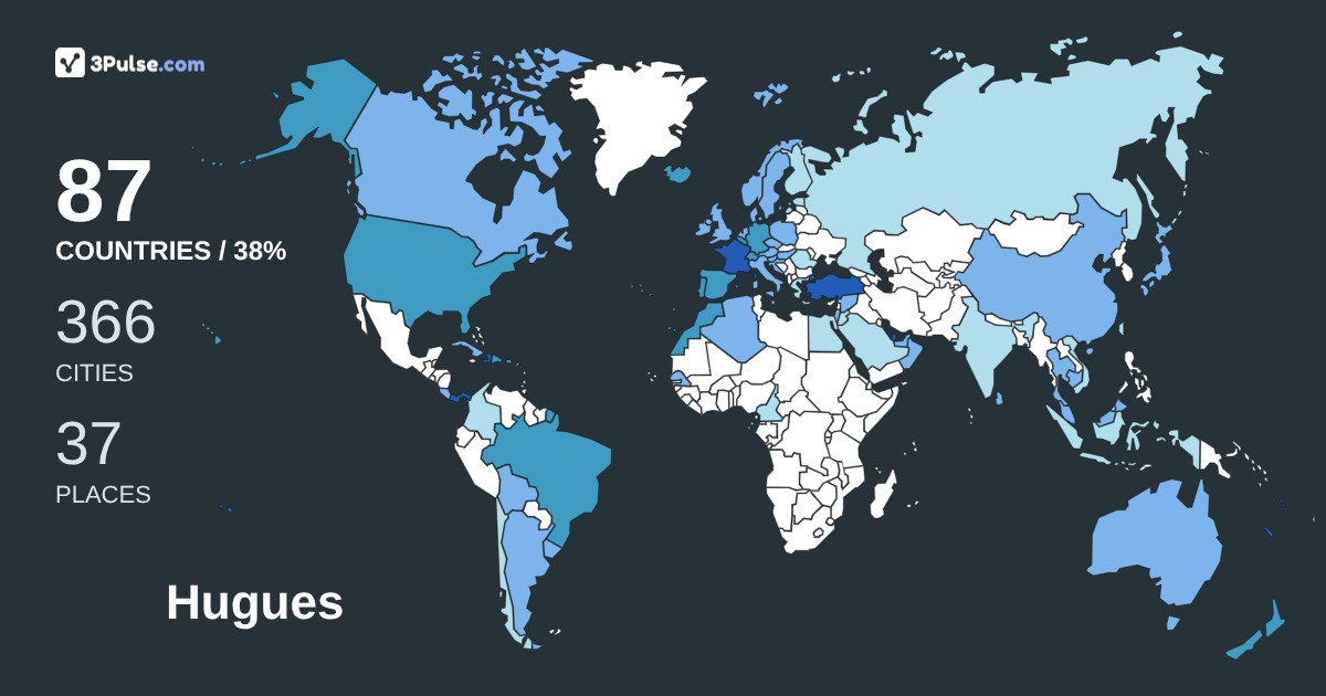 Изображение Карты путешествий Hugues Vanderhaege