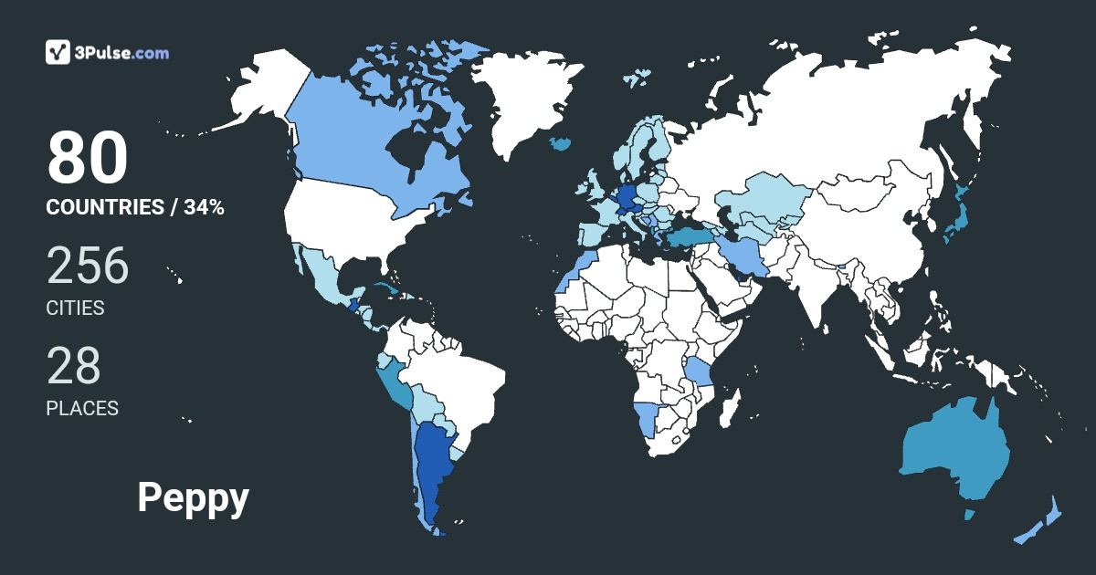 Peppy Verigaki's Travel Map Image
