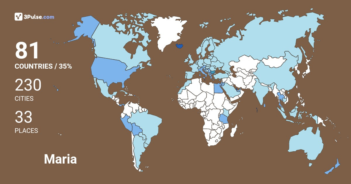 Maria Penova's Travel Map Image