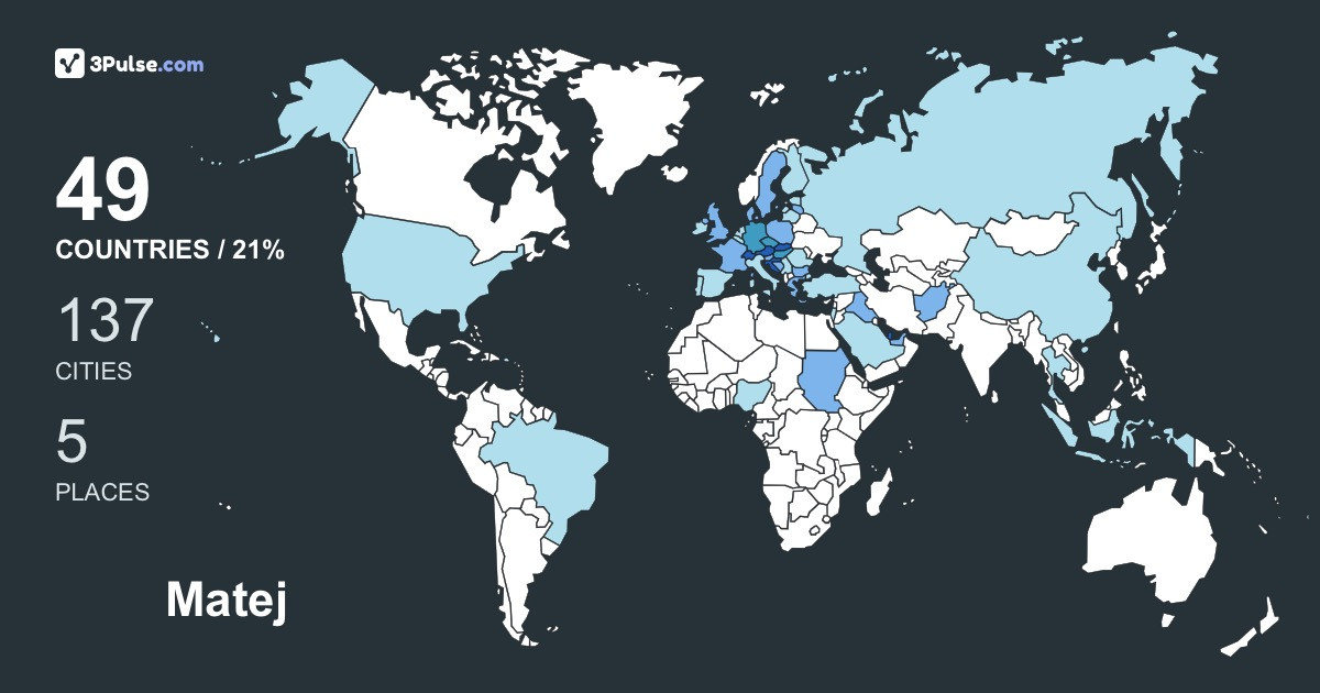 Изображение Карты путешествий Matej Baran