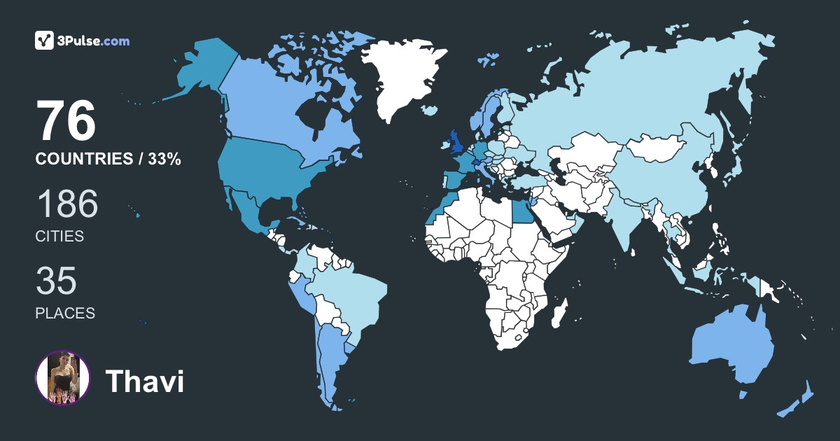 Thavi Jmz's Travel Map Image