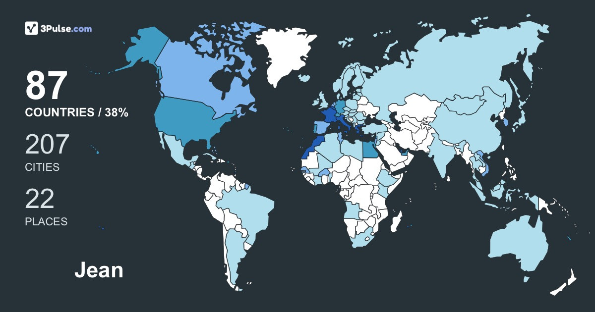 Изображение Карты путешествий Jean Stock