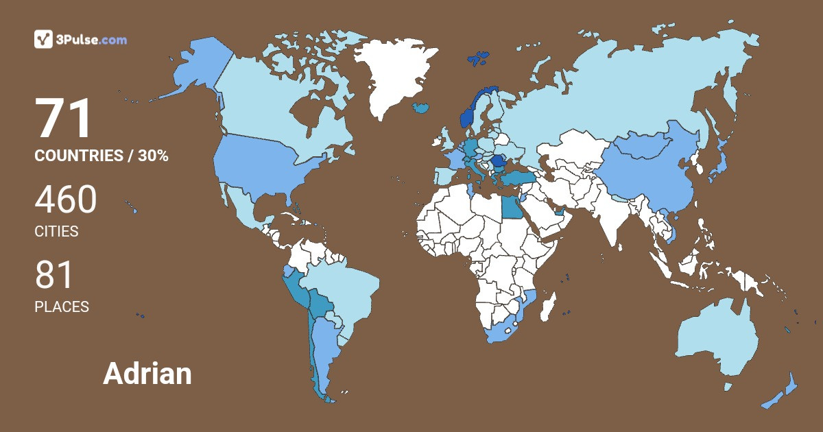 Adrian Taracila's Travel Map Image