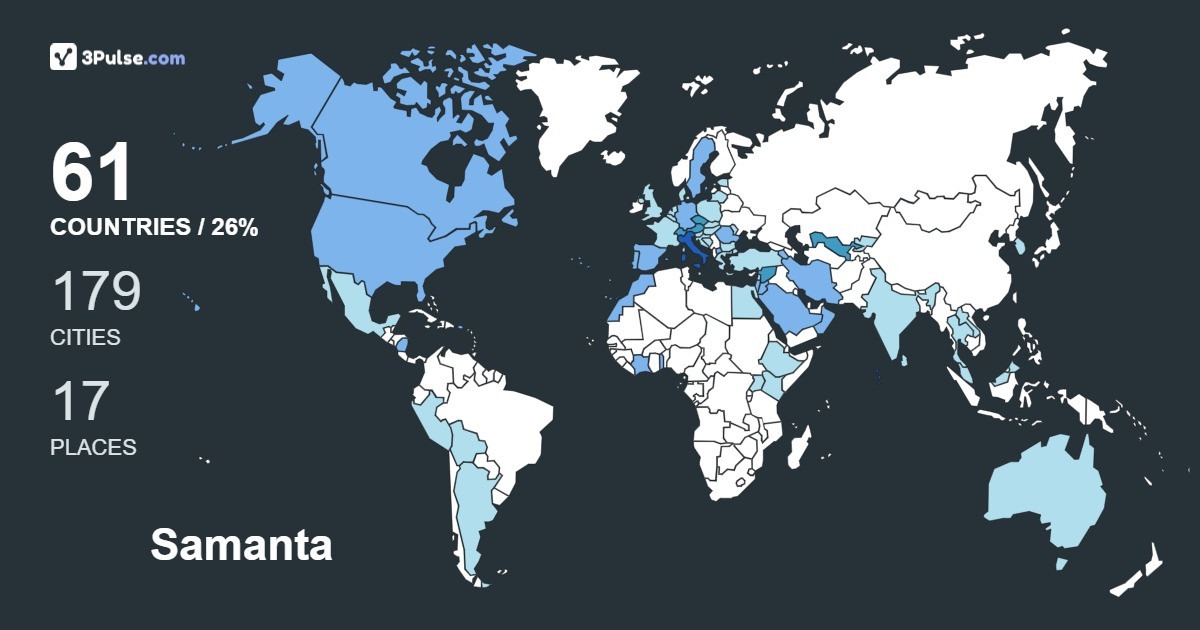 Изображение Карты путешествий Samanta Rosi-Bellire