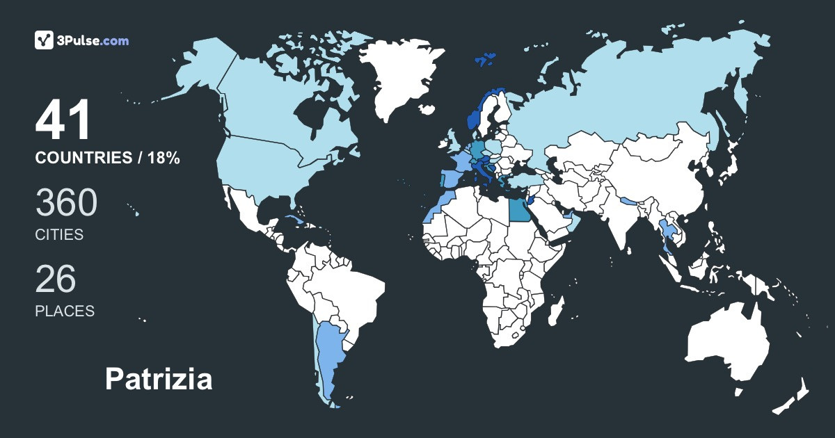 Patrizia Cussigh's Travel Map Image