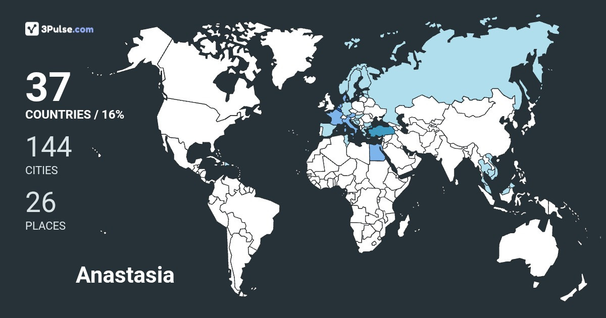 Изображение Карты путешествий Anastasia Diane