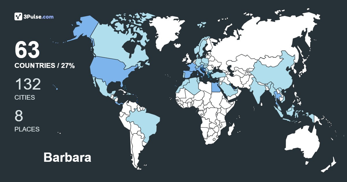 Barbara Lenac's Travel Map Image