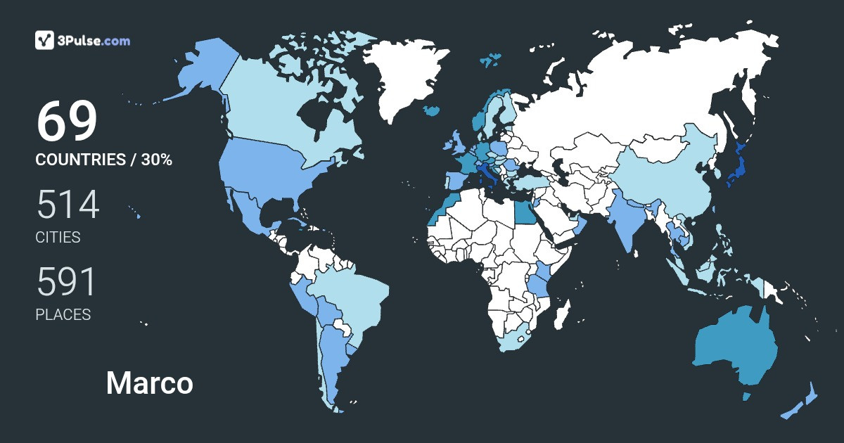 Изображение Карты путешествий Marco Bianchi