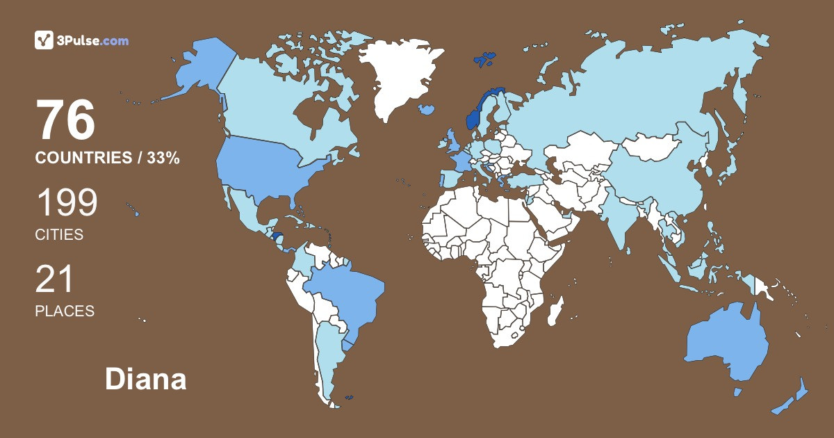 Изображение Карты путешествий Diana Bogran