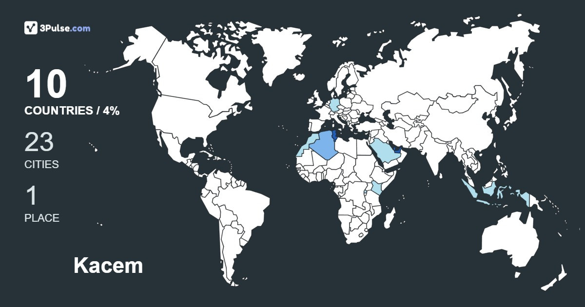 Kacem Berkhais's Travel Map Image