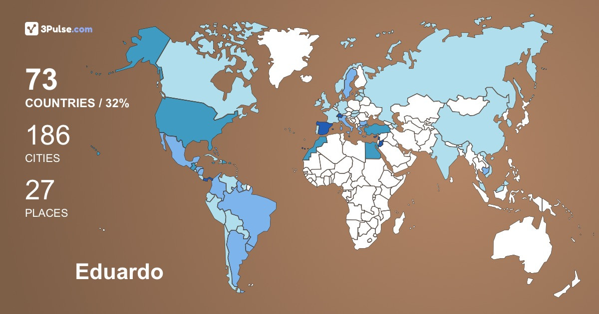 Eduardo Jan's Travel Map Image