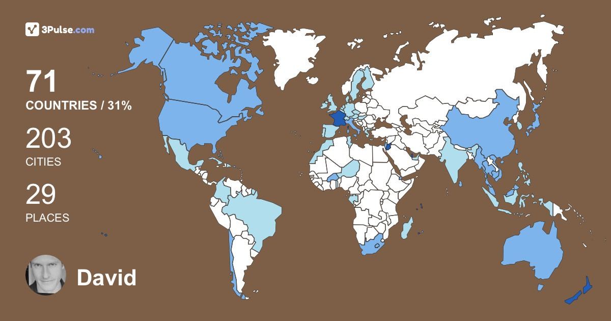 Изображение Карты путешествий David Cartier