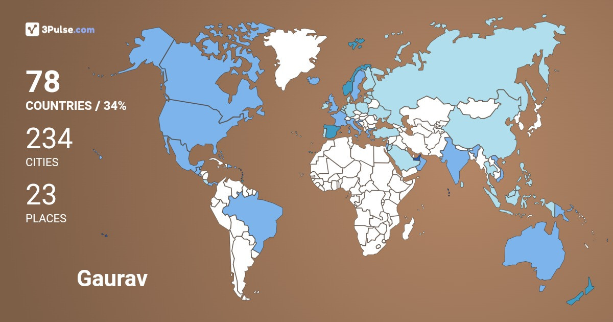 Изображение Карты путешествий Gaurav Seth