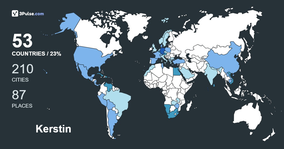 Kerstin Plathe-Schirm's Travel Map Image