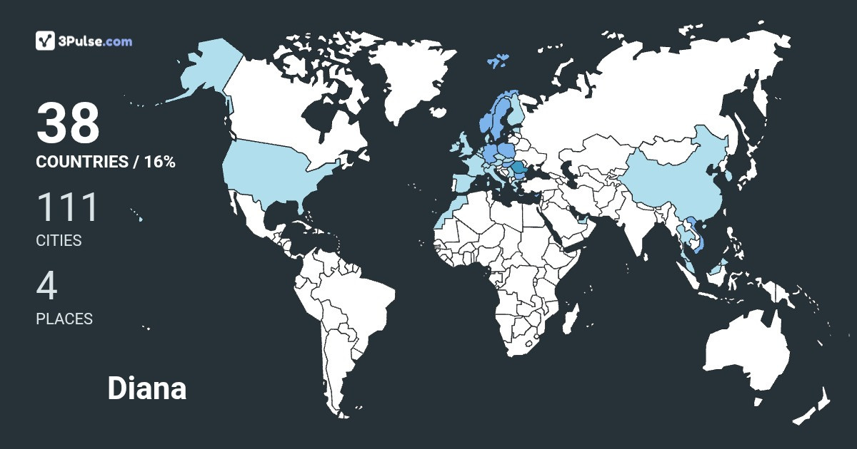 Diana Vijulie's Travel Map Image