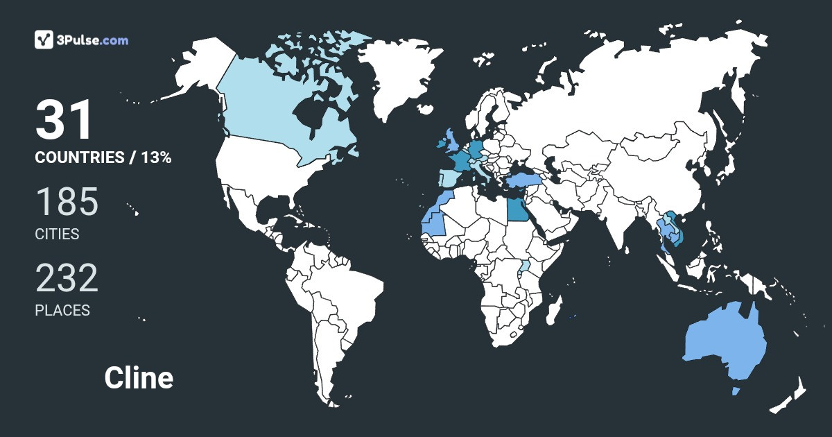 Изображение Карты путешествий Cline Thibaud