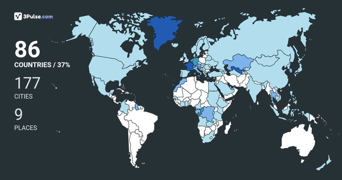 7bd9c41's Travel Map Image