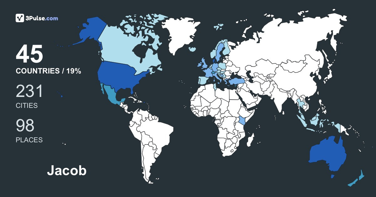 Jacob Stlfors's Travel Map Image