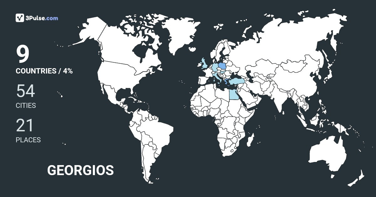 GEORGIOS RIGAS's Travel Map Image