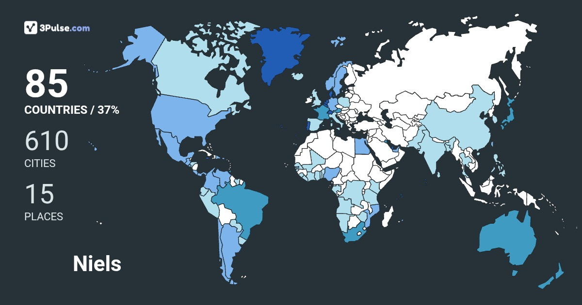 Изображение Карты путешествий Niels van-den-Bergh