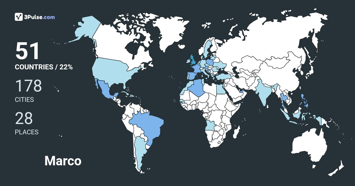 Изображение Карты путешествий Marco Marcus
