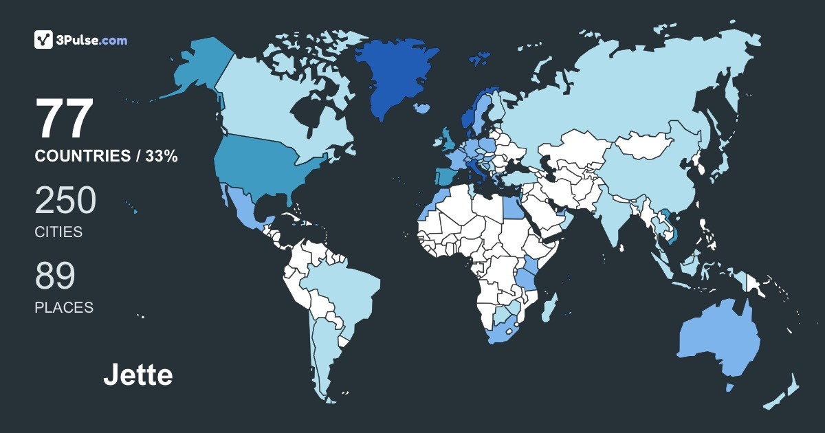 Jette Stlfors's Travel Map Image