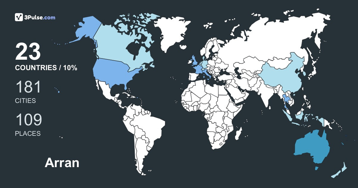 Изображение Карты путешествий Arran Mason-blake