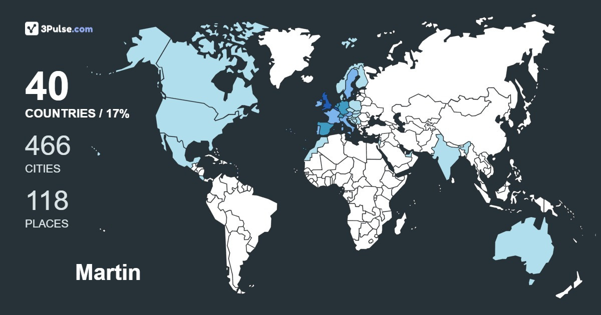 Изображение Карты путешествий Martin Houston