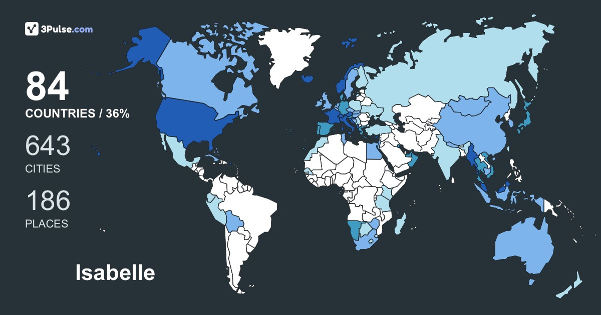 Изображение Карты путешествий Isabelle Weber