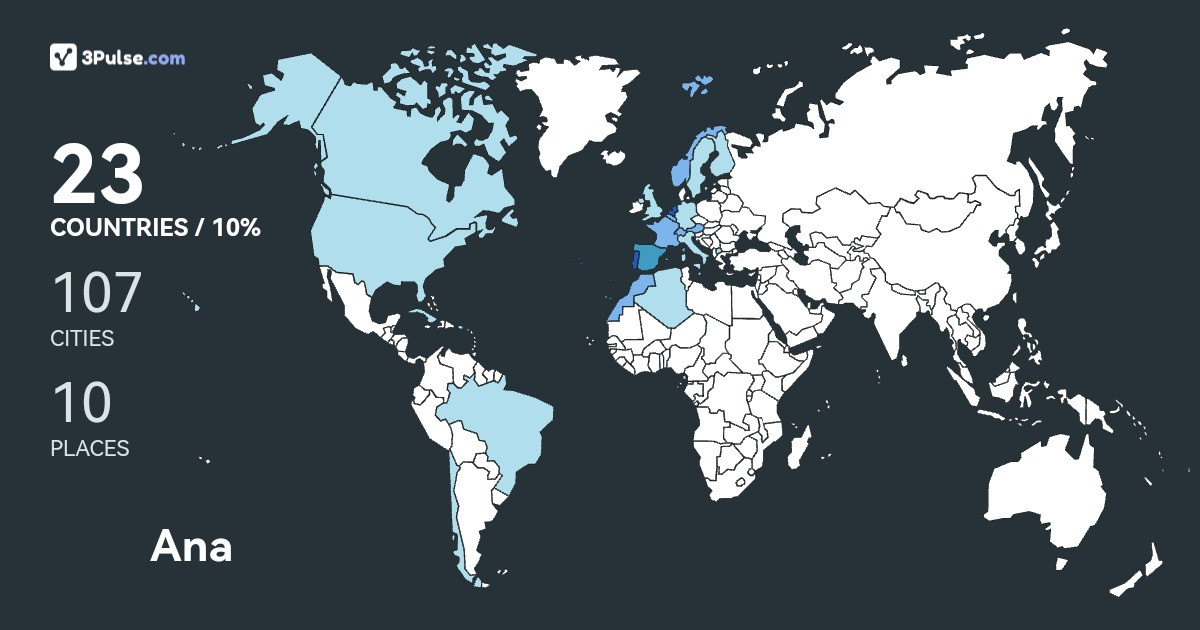 Ana Simes's Travel Map Image