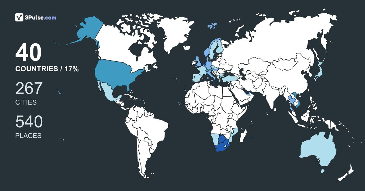 wilmawas's Travel Map Image