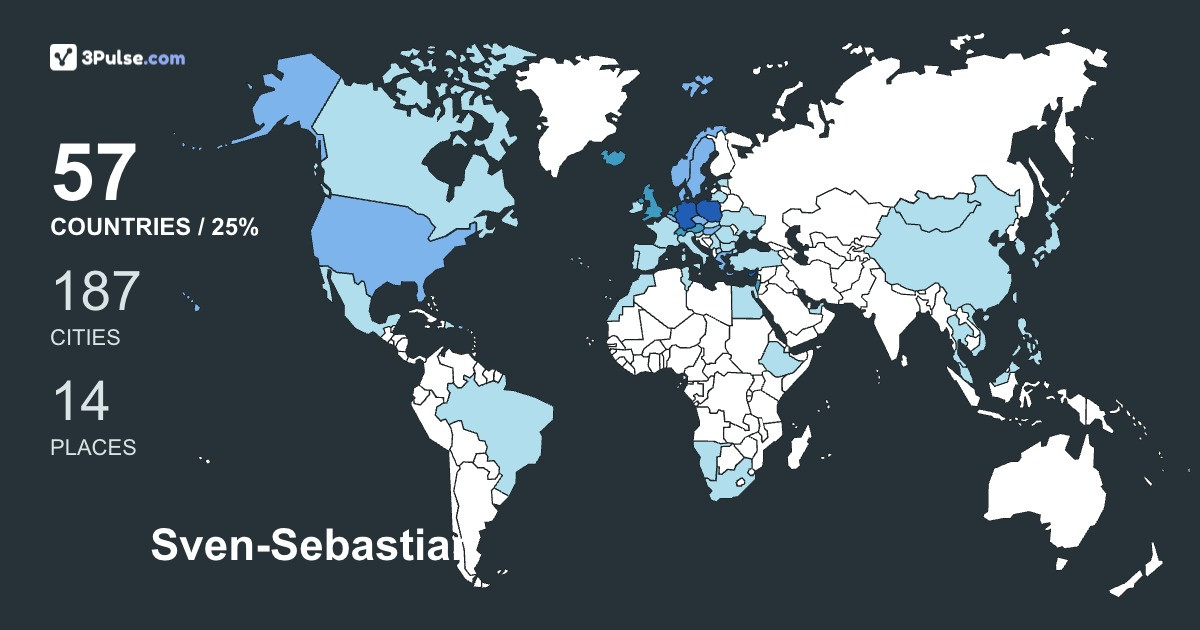 Изображение Карты путешествий Sven-Sebastian Sajak